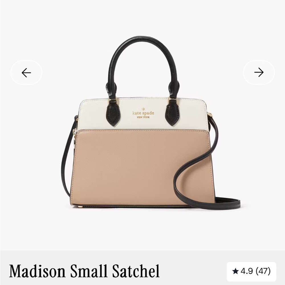 Kate Spade Black, White, and Tan Purse